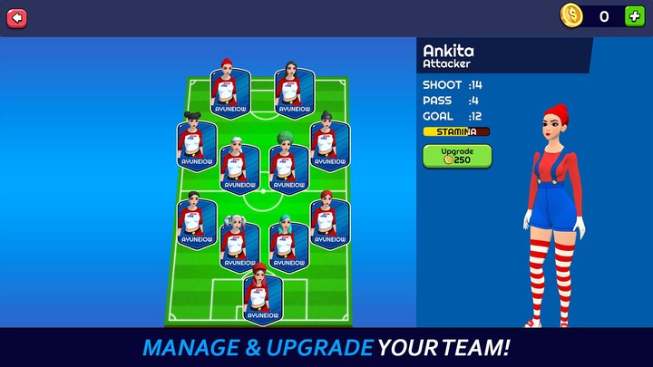 Women's Football Game screenshot image 2_Popularmodapk.com