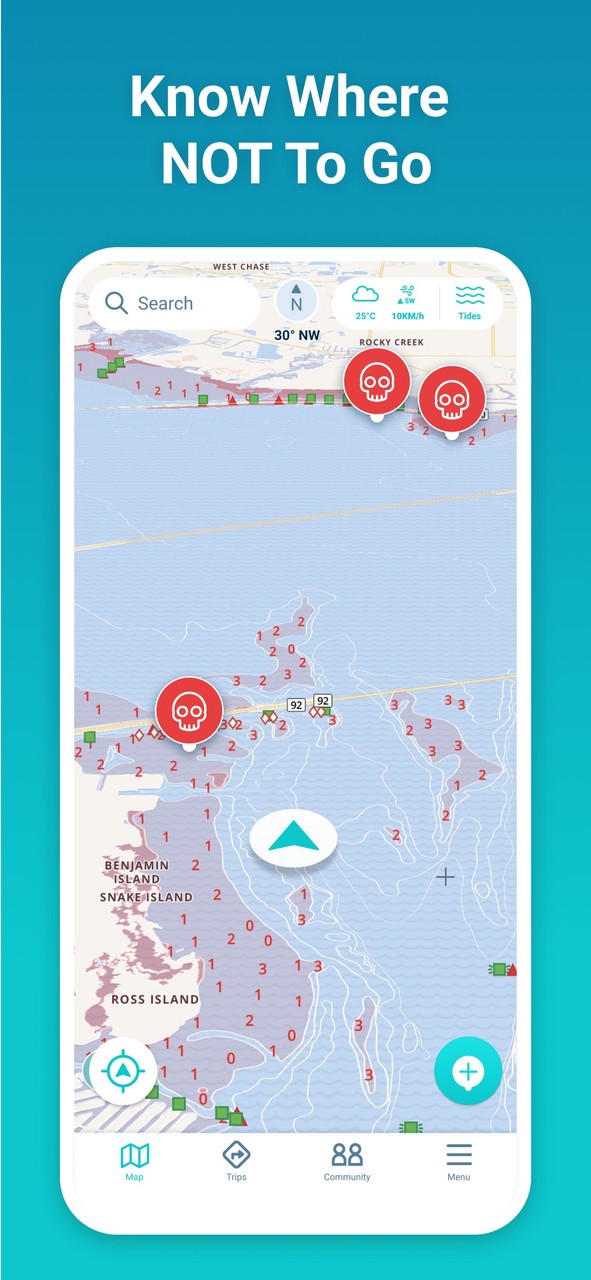 Wavve Boating: Easy Marine GPS screenshot image 21_Popularmodapk.com
