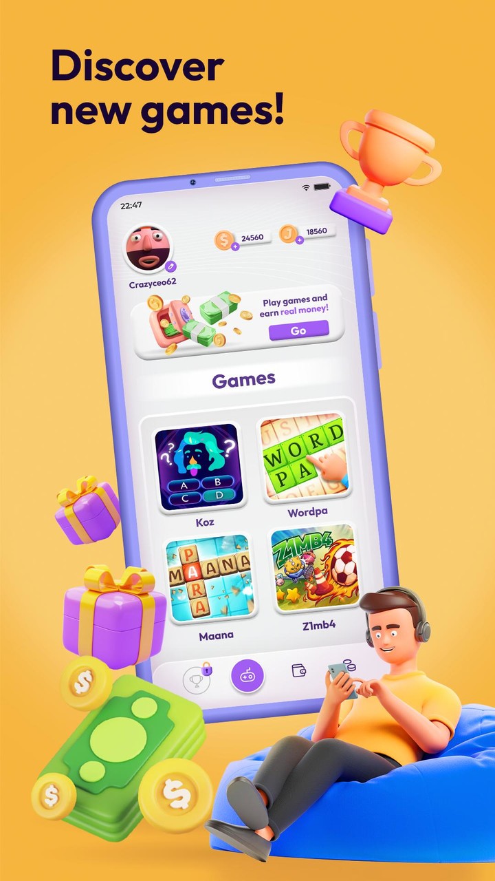 Jeton: Play & Earn Real Prizes screenshot image 1_Popularmodapk.com