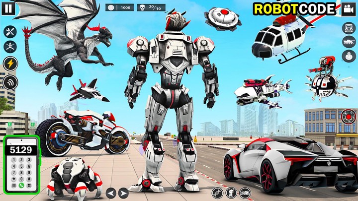 Dragon Robot Car Transform screenshot image 2_Popularmodapk.com