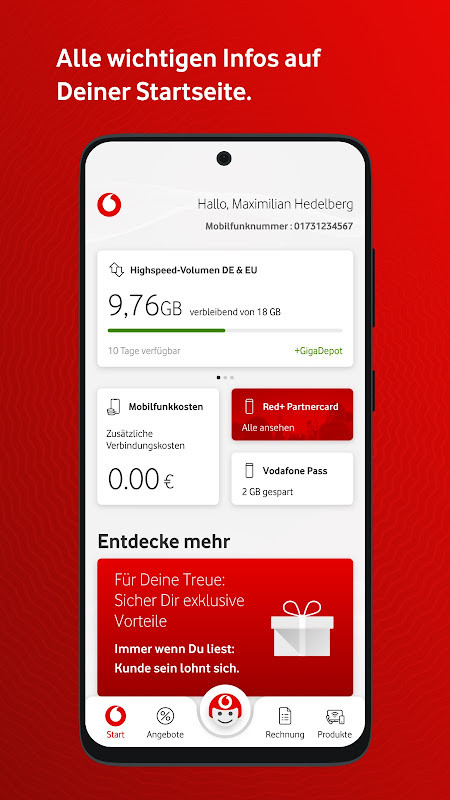 MeinVodafone screenshot image 4_Popularmodapk.com