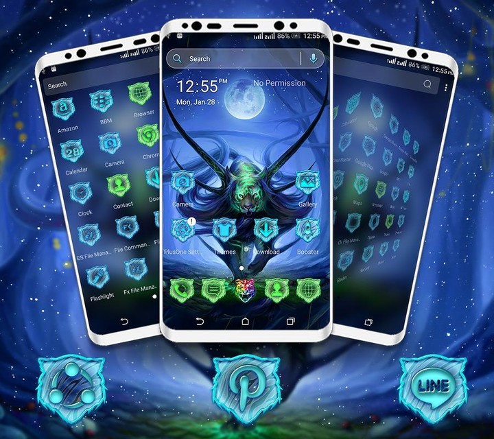 Moon Tiger Launcher Theme screenshot image 4_Popularmodapk.com