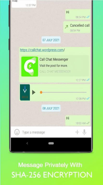 Call Chat Private Messenger screenshot image 7_Popularmodapk.com