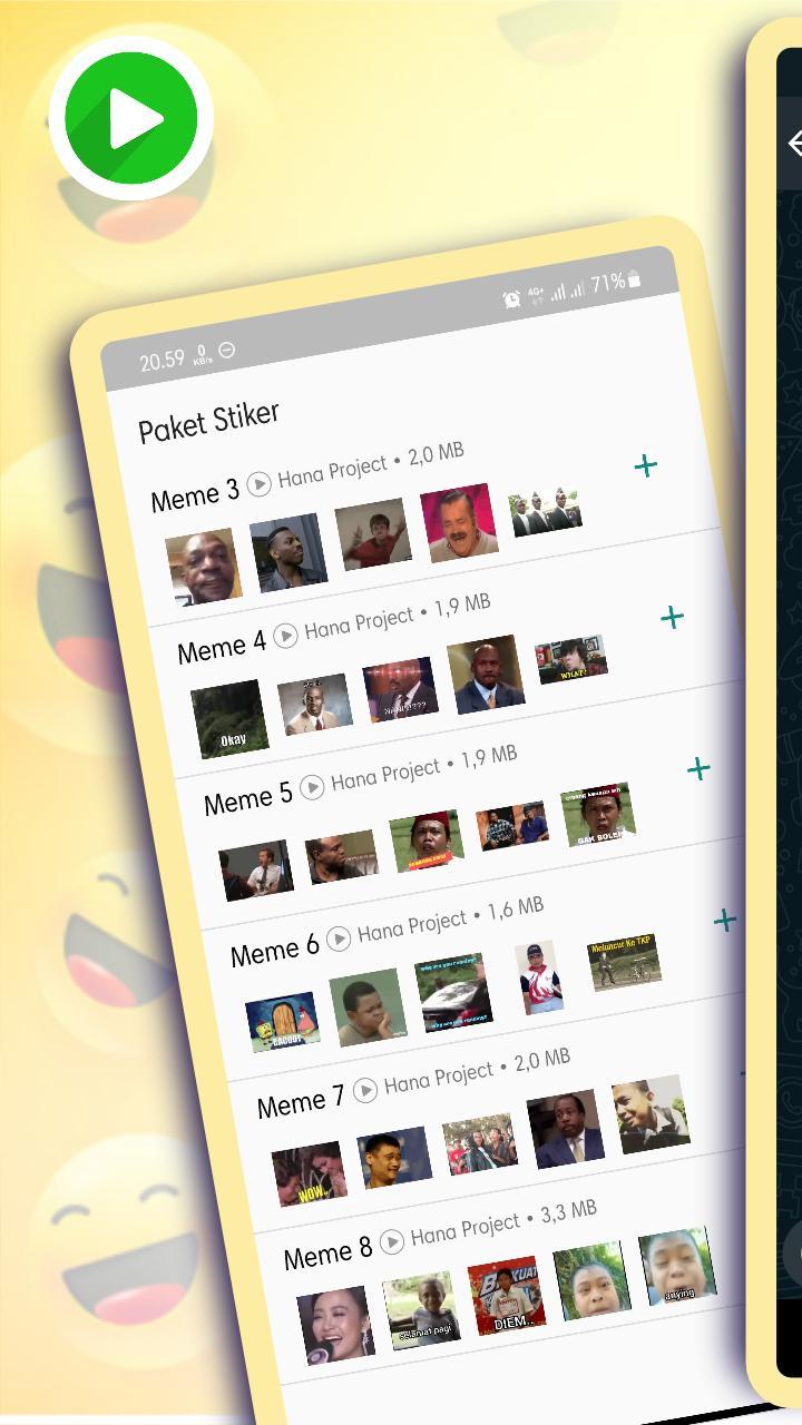 WAStickerApps Asupan Meme Lucu Animasi Sticker screenshot image 1_Popularmodapk.com