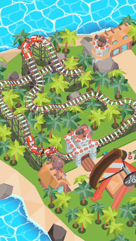 Coaster Builder: Roller Coaster 3D Puzzle Game(Mod) screenshot image 1_Popularmodapk.com