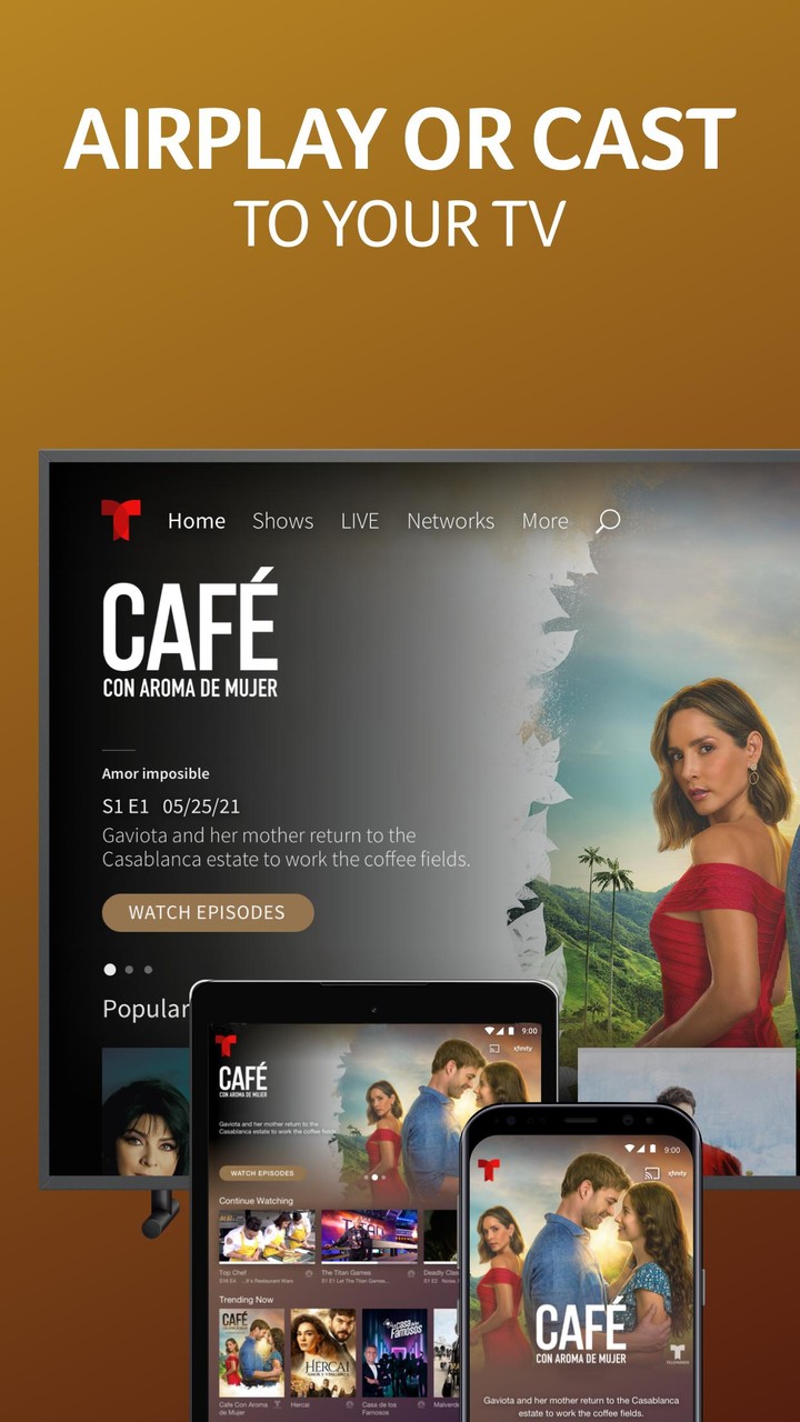 Telemundo: Series y TV en vivo screenshot image 11_Popularmodapk.com