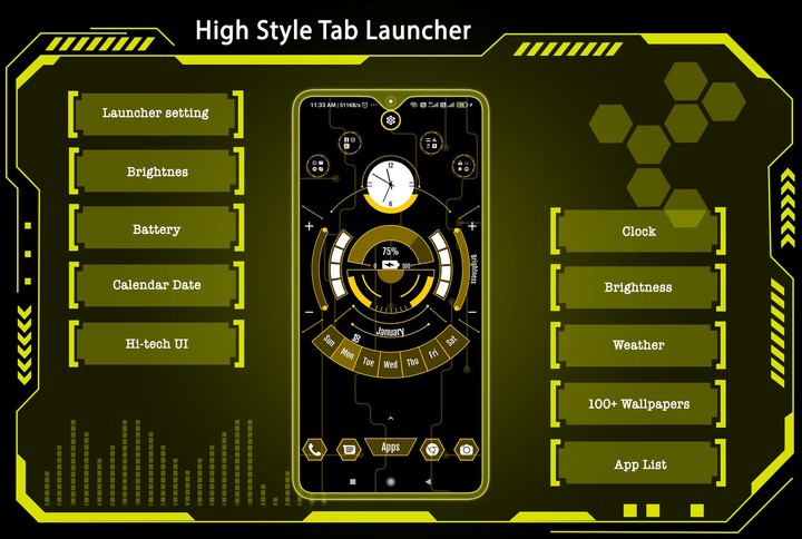 Highstyle tab Launcher screenshot image 3_Popularmodapk.com