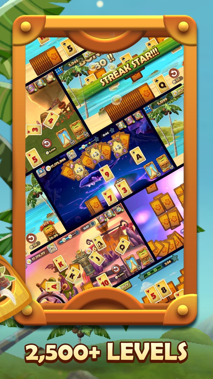 Tiki Solitaire TriPeaks screenshot image 2_Popularmodapk.com