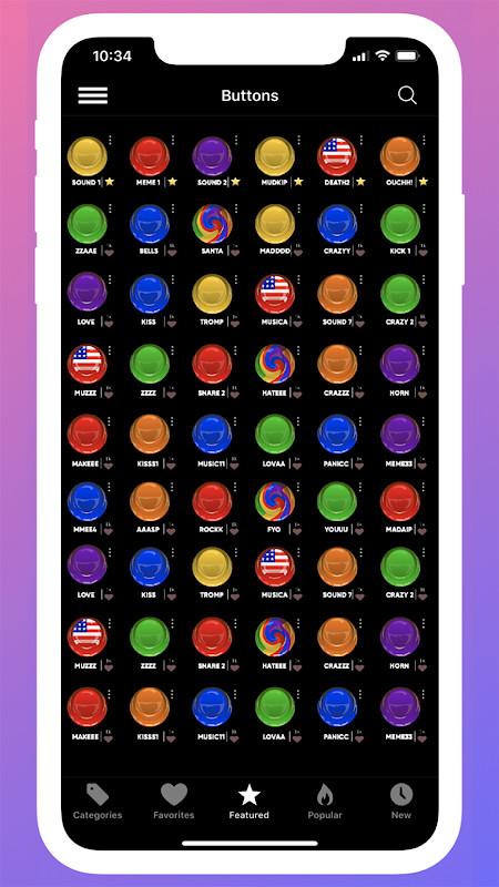 Instant Buttons Soundboard App screenshot image 4_Popularmodapk.com