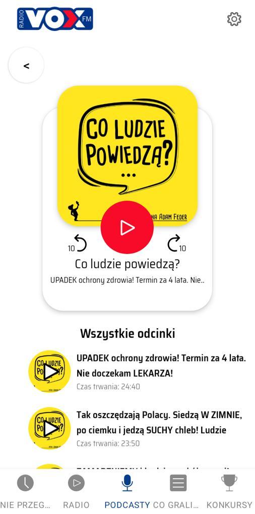 Radio VOX FM radio internetowe screenshot image 7_Popularmodapk.com