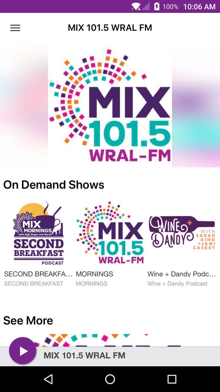MIX 101.5 WRAL FM screenshot image 6_Popularmodapk.com