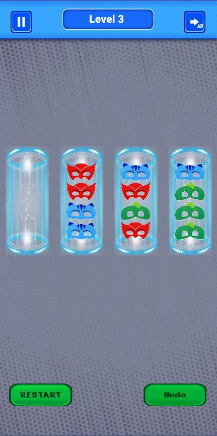 PJ Sort : Masks order puzzle screenshot image 2_Popularmodapk.com