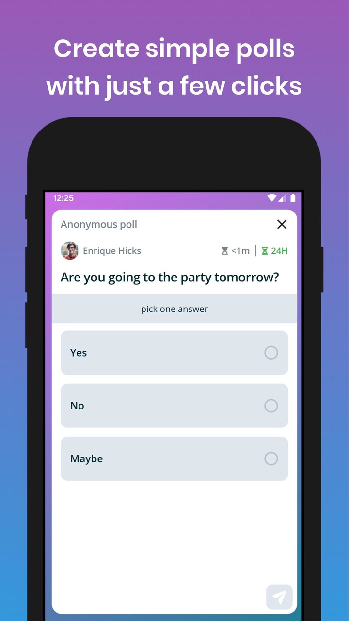 Poll For All - Create surveys and polls screenshot image 1_Popularmodapk.com