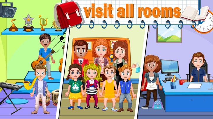 My Family Town : City School screenshot image 4_Popularmodapk.com