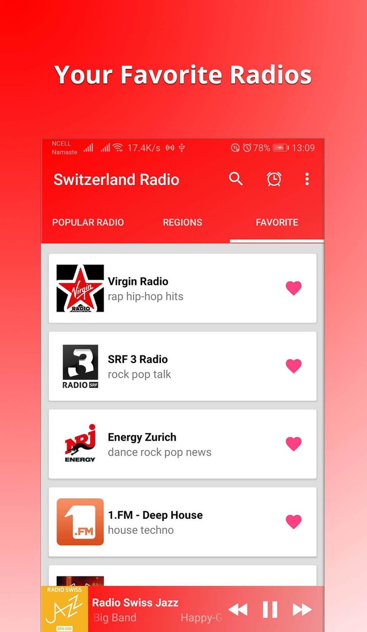 Switzerland Radio - Online FM screenshot image 11_Popularmodapk.com