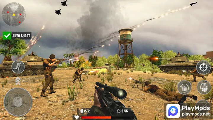 World War : Gun Games<span>(Unlimited Money)</span> screenshot image 1_Popularmodapk.com