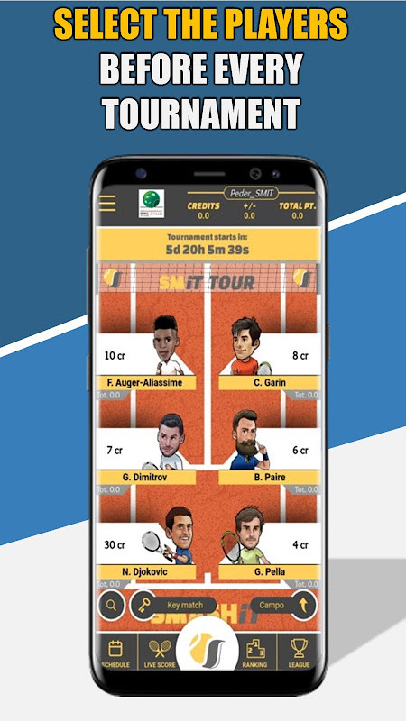 Smash It - Fantasy Tennis screenshot image 4_Popularmodapk.com