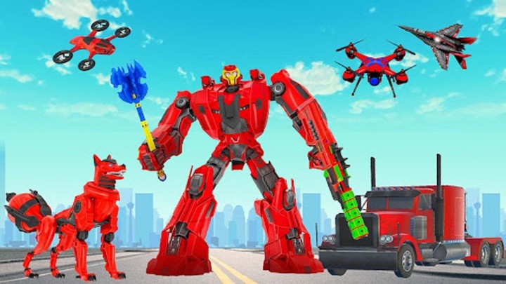 Police Dog Robot Car Games screenshot image 1_Popularmodapk.com