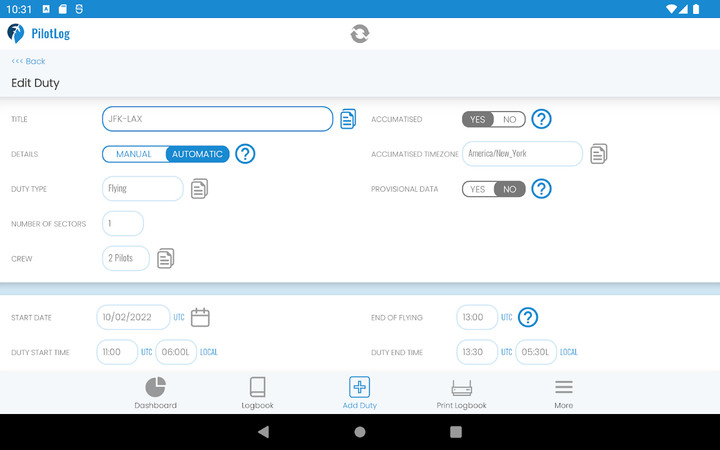 PilotLog screenshot image 1_Popularmodapk.com