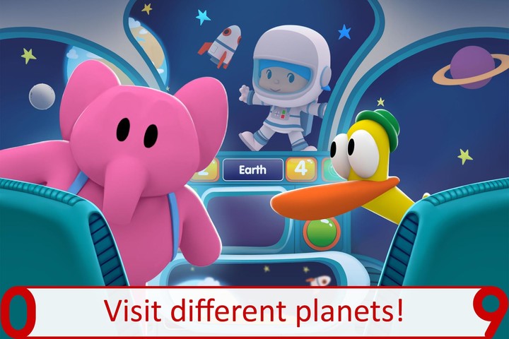 Pocoyo 1,2,3 Space Adventure screenshot image 3_Popularmodapk.com