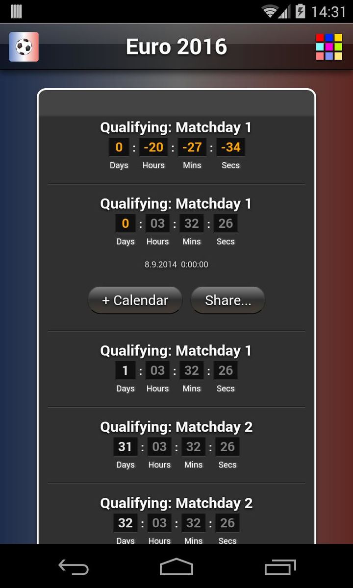 Countdown for Euro 2016 screenshot image 3_Popularmodapk.com