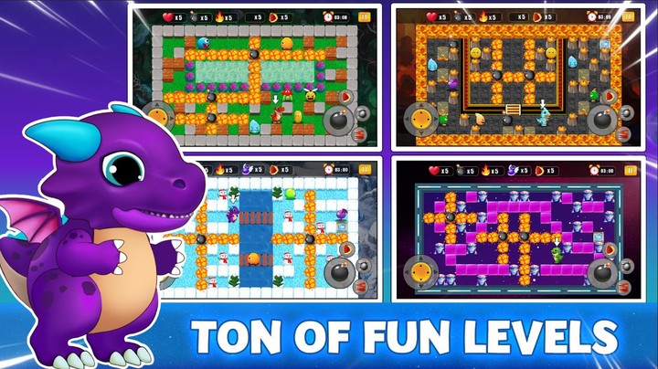 Dino Bomb - Crazy Bomber screenshot image 3_Popularmodapk.com