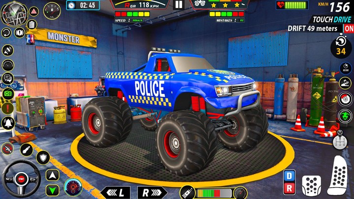 Police Monster Truck Car Games screenshot image 5_Popularmodapk.com