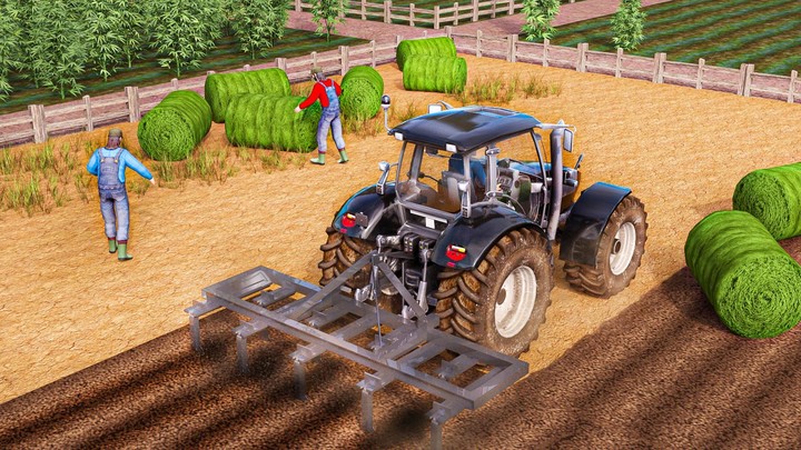 Farm Tractor Farming Games Sim screenshot image 3_Popularmodapk.com