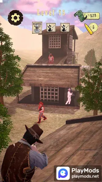 Wild West Sniper: Cowboy War<span>(No Ads)</span> screenshot image 3_Popularmodapk.com