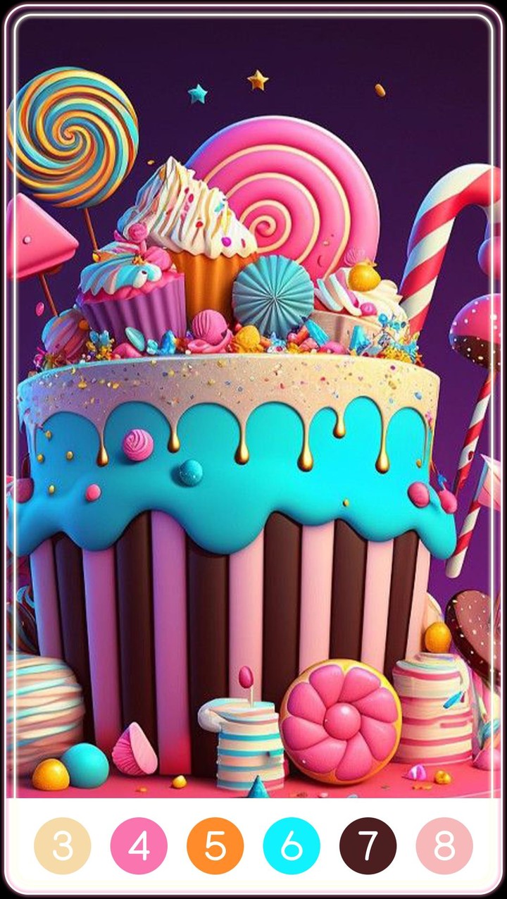 Candy Color by Number screenshot image 2_Popularmodapk.com