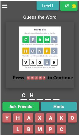 Guess the last word in worlde screenshot image 1_Popularmodapk.com