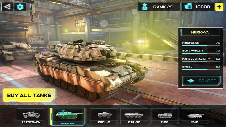 Tank battle Games-War Machines screenshot image 2_Popularmodapk.com