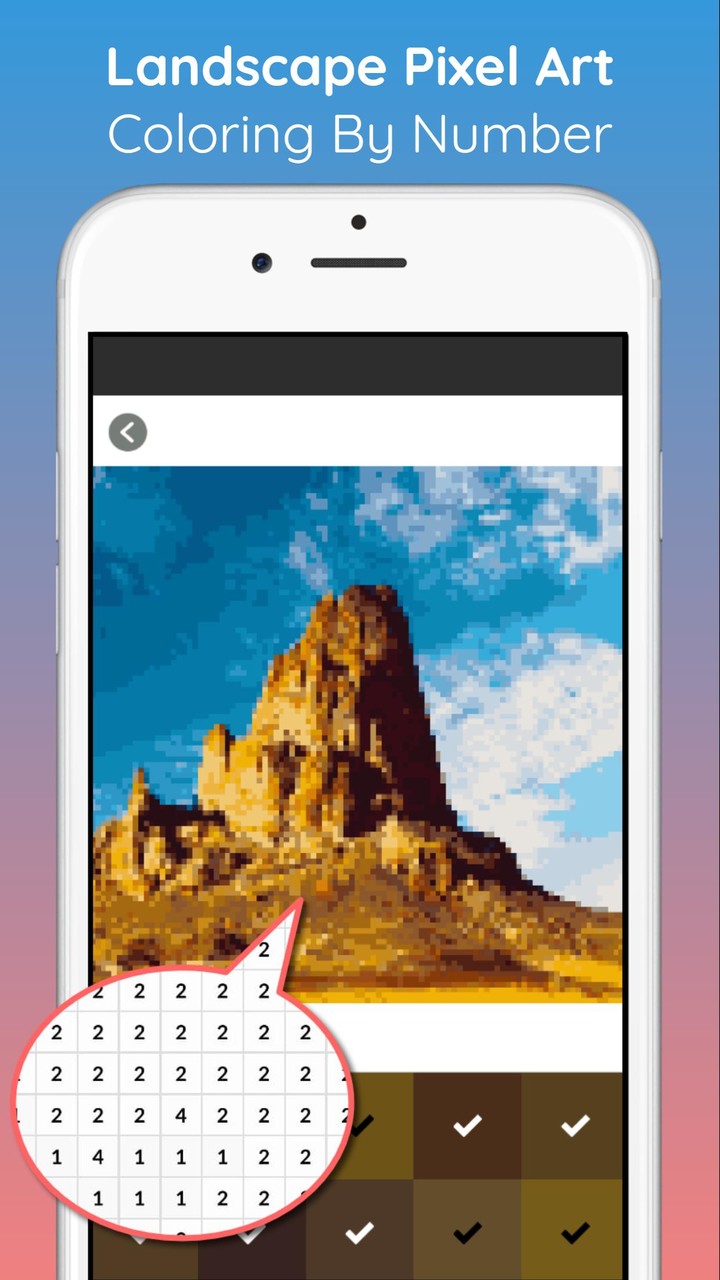 Landscape Pixel Art Coloring screenshot image 1_Popularmodapk.com