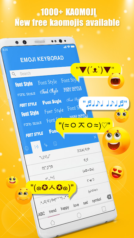 Emoji Keyboard - Emojis & GIFs screenshot image 2_Popularmodapk.com