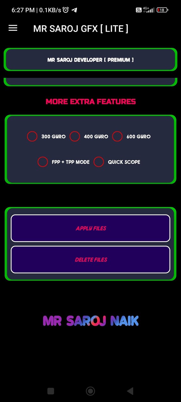 SAROJ GFX TOOL LITE screenshot image 3_Popularmodapk.com