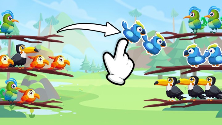 Bird Color Sort : Puzzle Game screenshot image 10_Popularmodapk.com