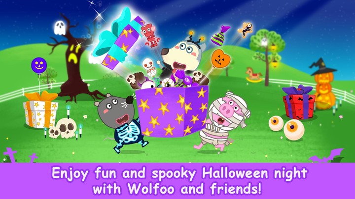 Wolfoo School Halloween Night screenshot image 1_Popularmodapk.com