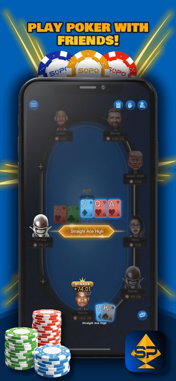 SoPo Poker - Social Poker screenshot image 1_Popularmodapk.com
