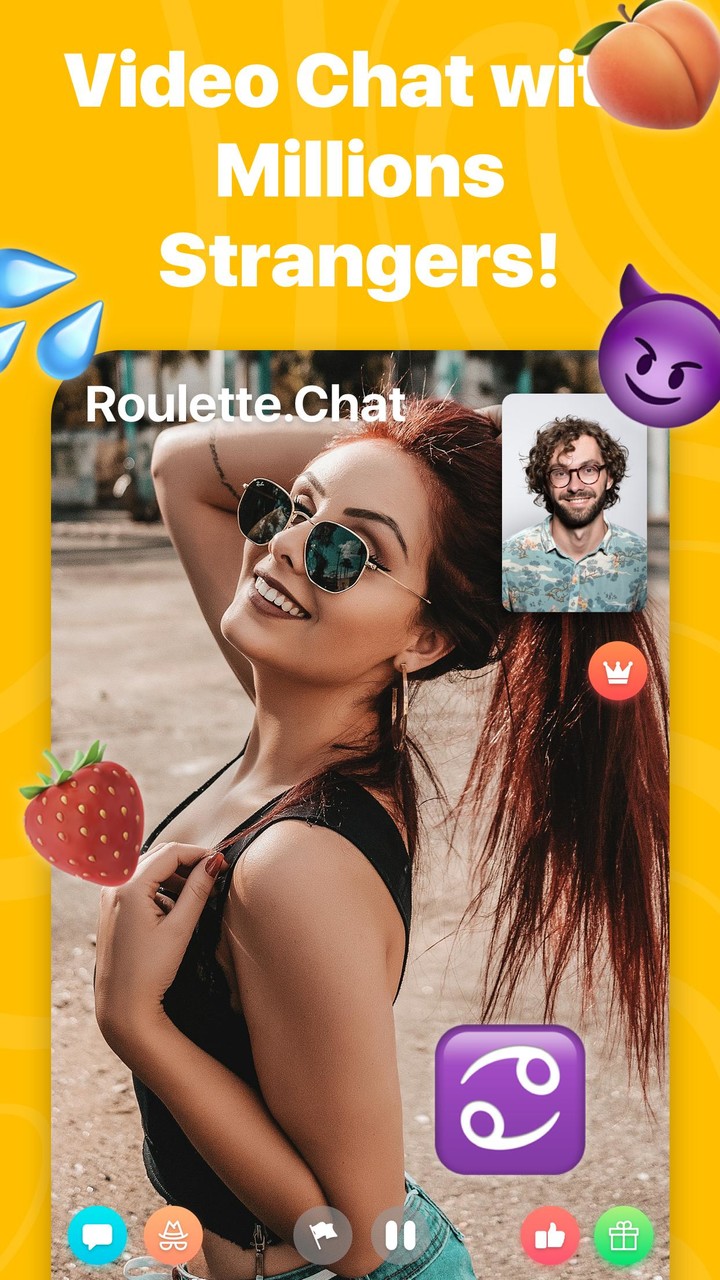 Roulette Chat Video Omegle Ome screenshot image 6_Popularmodapk.com