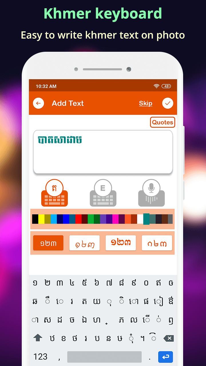 Write Khmer Text On Photo screenshot image 2_Popularmodapk.com
