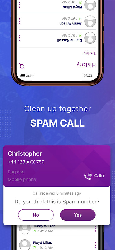 iCaller - block spam calls screenshot image 2_Popularmodapk.com