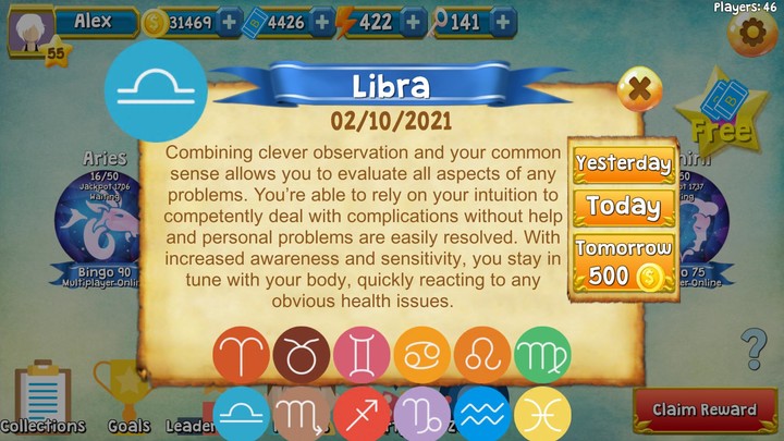 Zodi Bingo: Horoscope & Bingo screenshot image 3_Popularmodapk.com