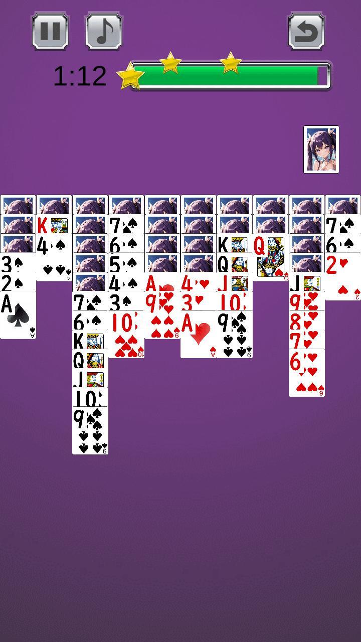 Sexy Waifu Spider Solitaire screenshot image 4_Popularmodapk.com