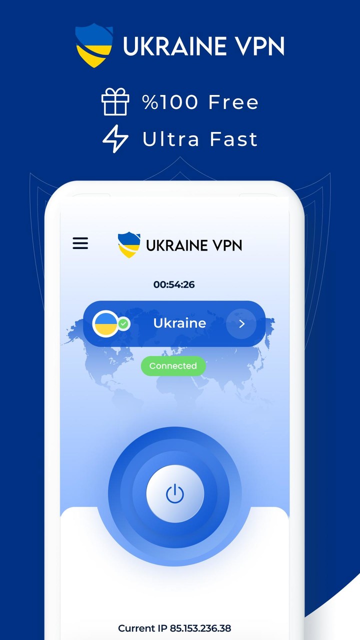 VPN Ukraine - Get Ukraine IP screenshot image 1_Popularmodapk.com