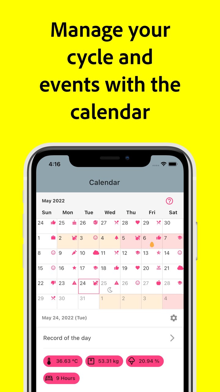 Menstrual Cycle Calendar screenshot image 7_Popularmodapk.com