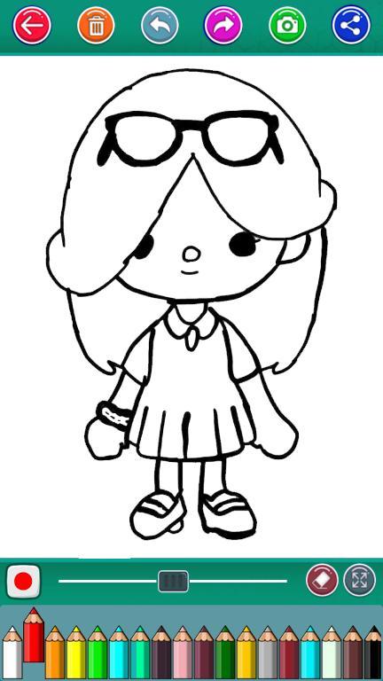 Toca Boca Coloring Game screenshot image 1_Popularmodapk.com