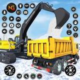 Snow Excavator Dump Truck Game1.5_Popularmodapk.com
