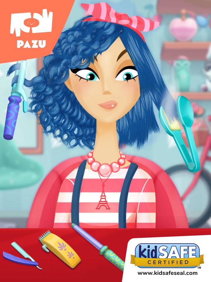 Pazu Girls hair salon 2 screenshot image 5_Popularmodapk.com