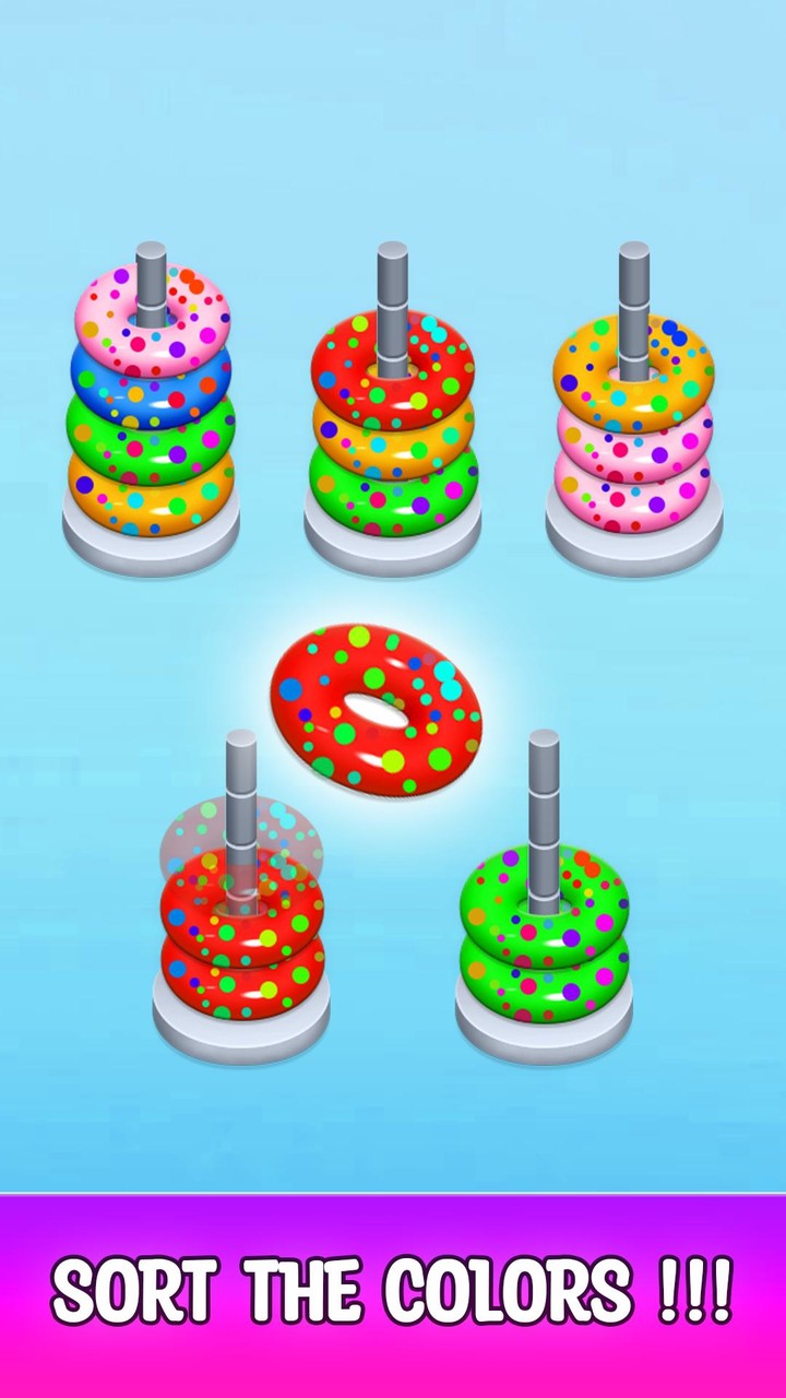 Ring Stack-Color Spot Puzzle screenshot image 1_Popularmodapk.com
