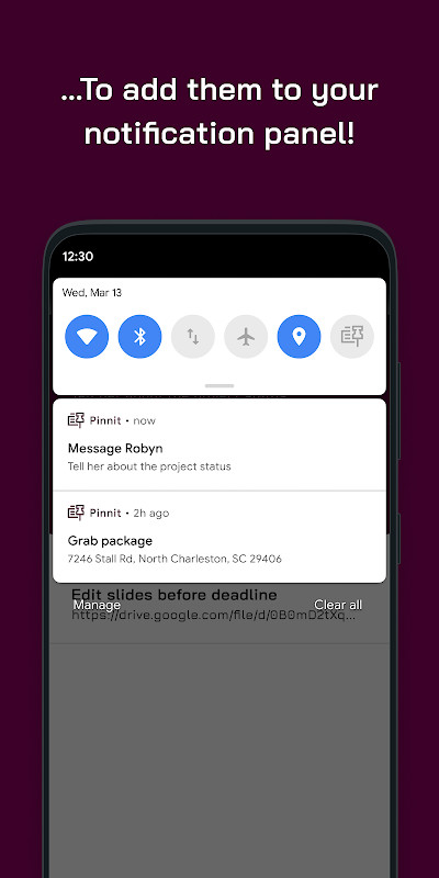Pinnit - Create & pin notifications screenshot image 3_Popularmodapk.com